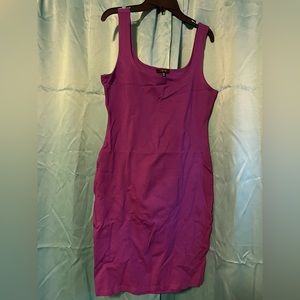 Plum fitted dress